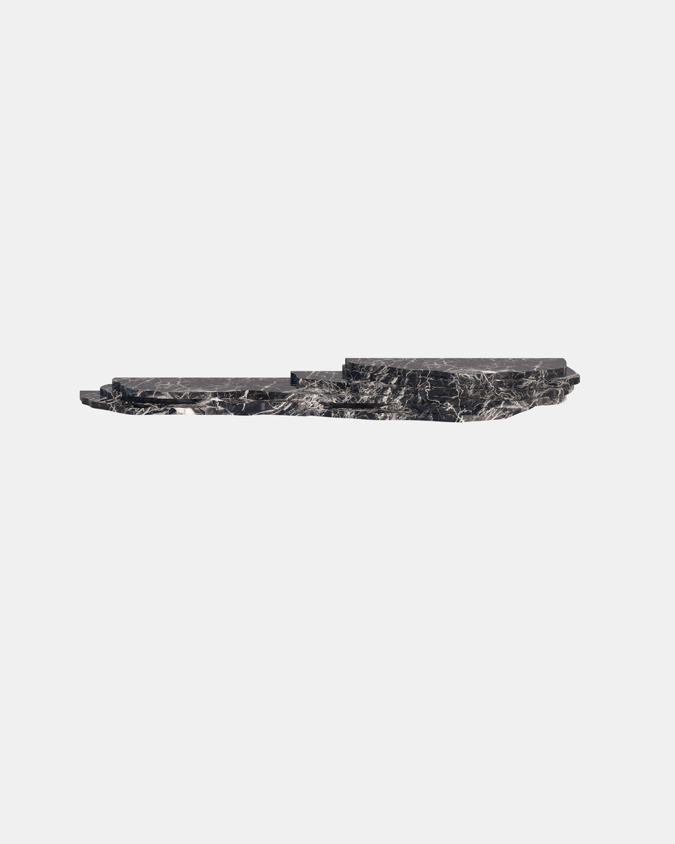 STRATA BLACK MARBLE HANGING CONSOLE