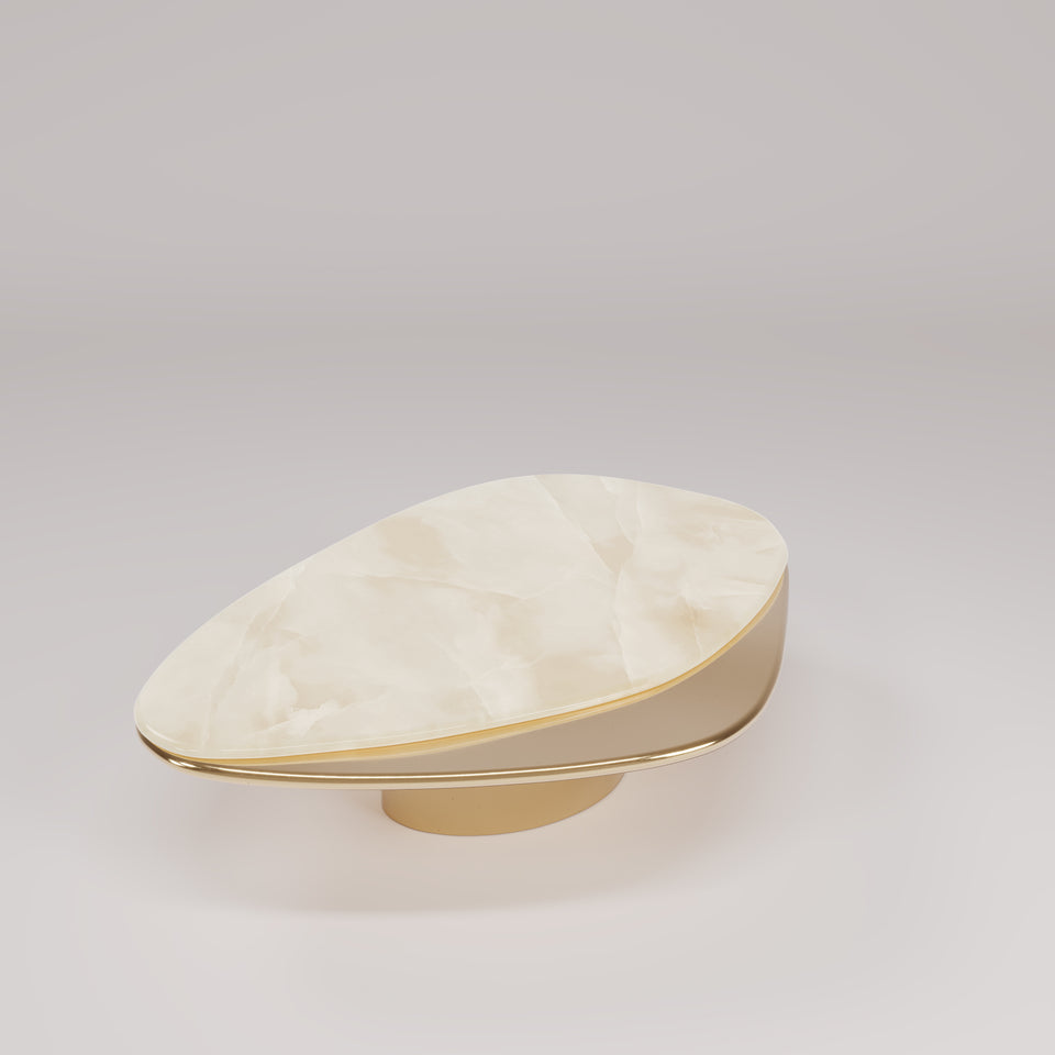 CLARITY MILKY ONYX COFFEE TABLE