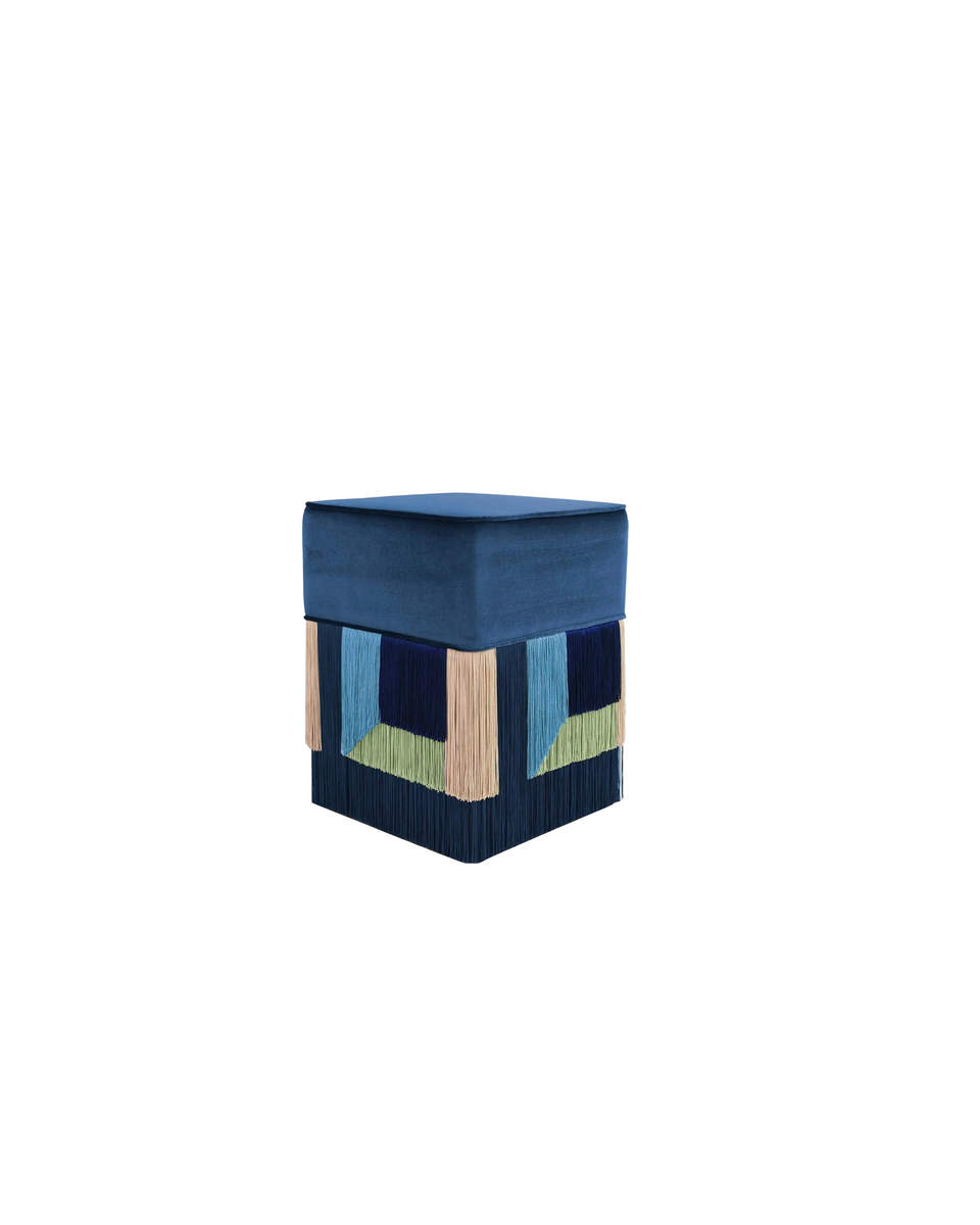 COUTURE GEOMETRIC WIEN SQUARE OTTOMAN