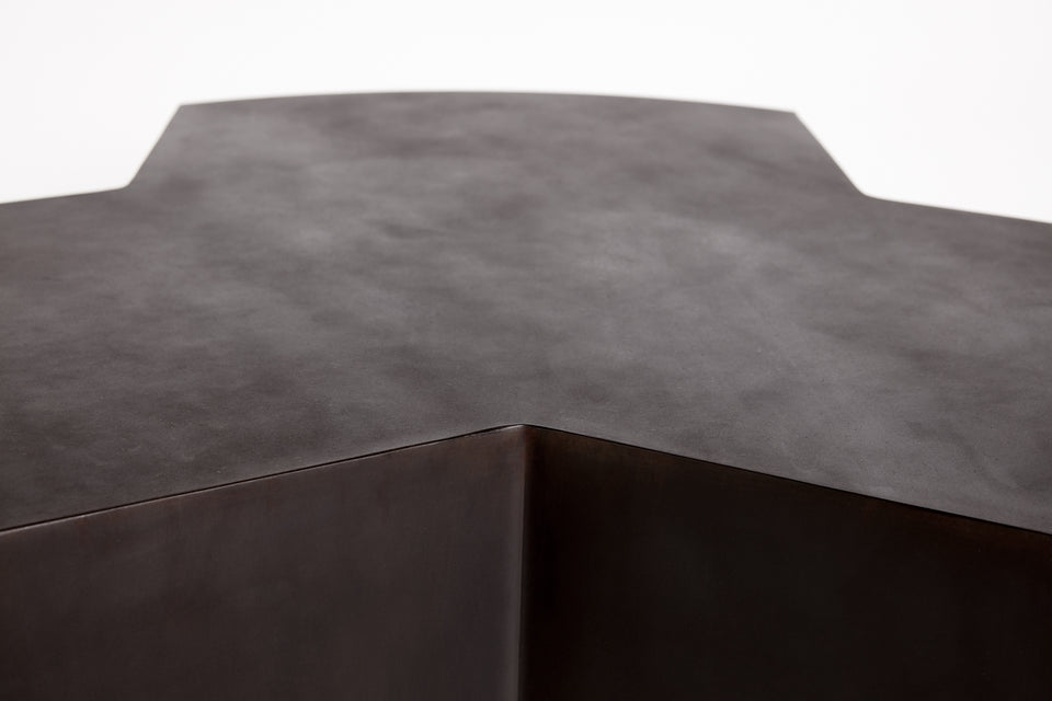 ARTEMIS BLACKENED STEEL COFFEE TABLE