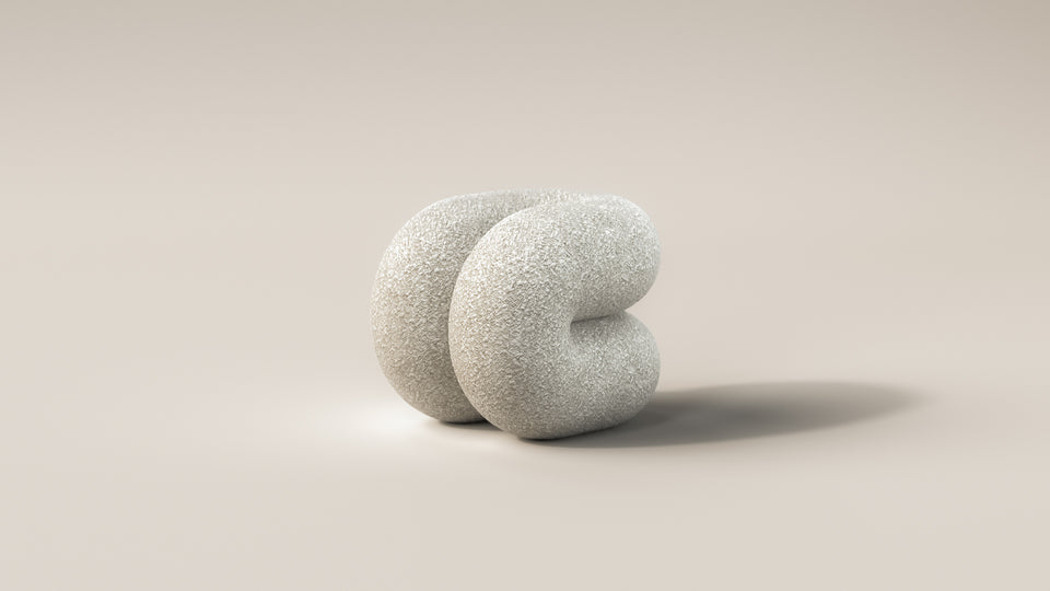 OCTANE NATURAL BOUCLE STOOL