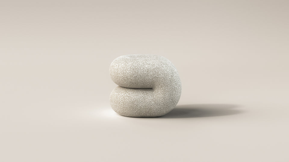 OCTANE NATURAL BOUCLE STOOL