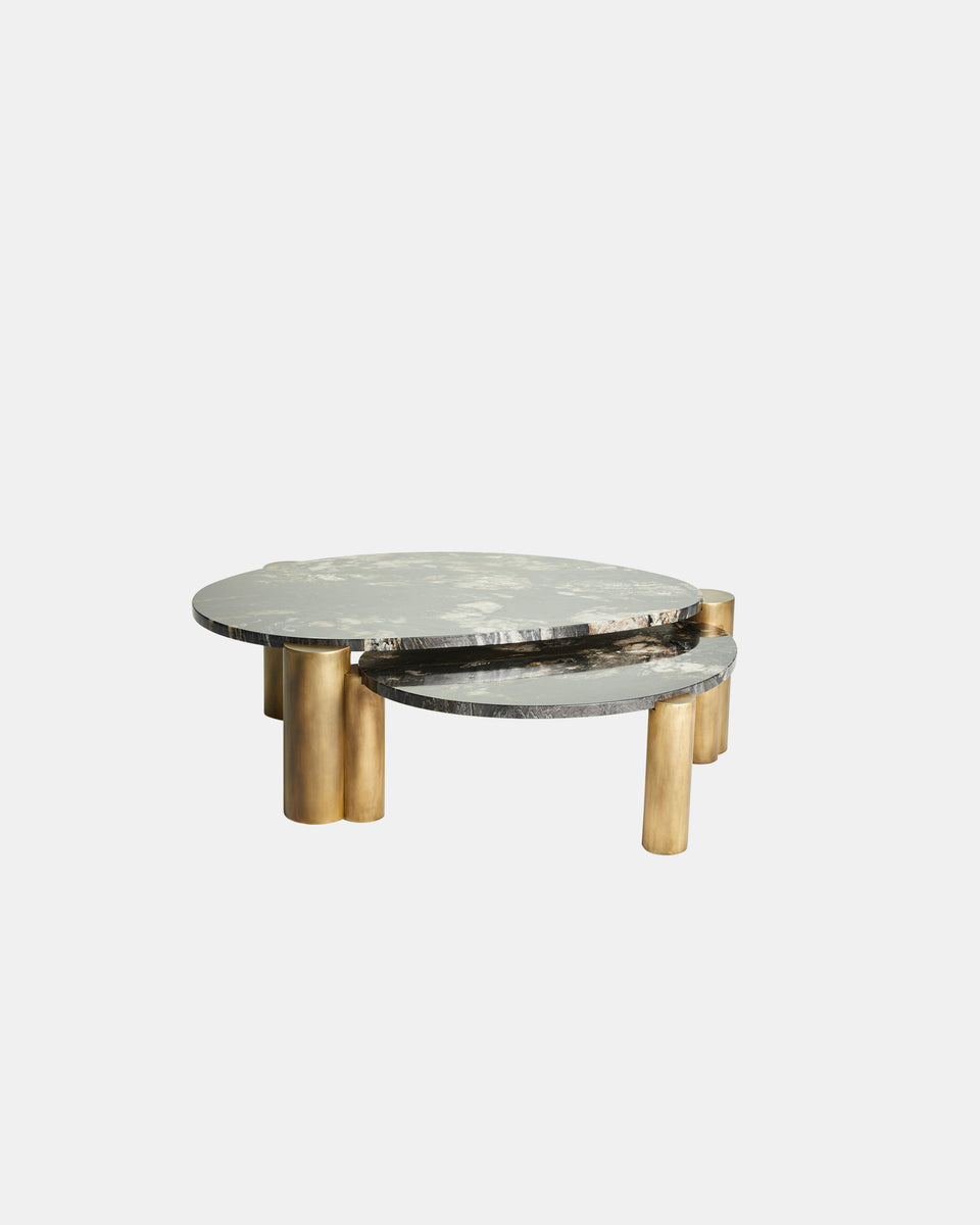 XENOLITH BRAZILIAN TITANIUM COFFEE TABLE