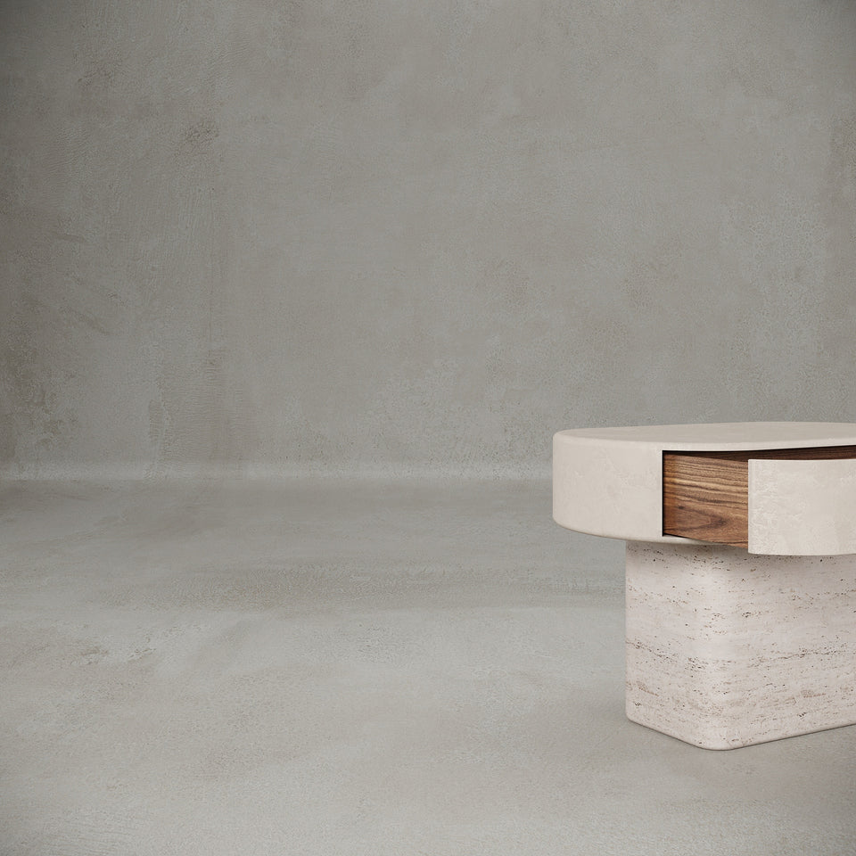 BALANCE 4.1 NATURAL LIMESTONE BEDSIDE TABLE