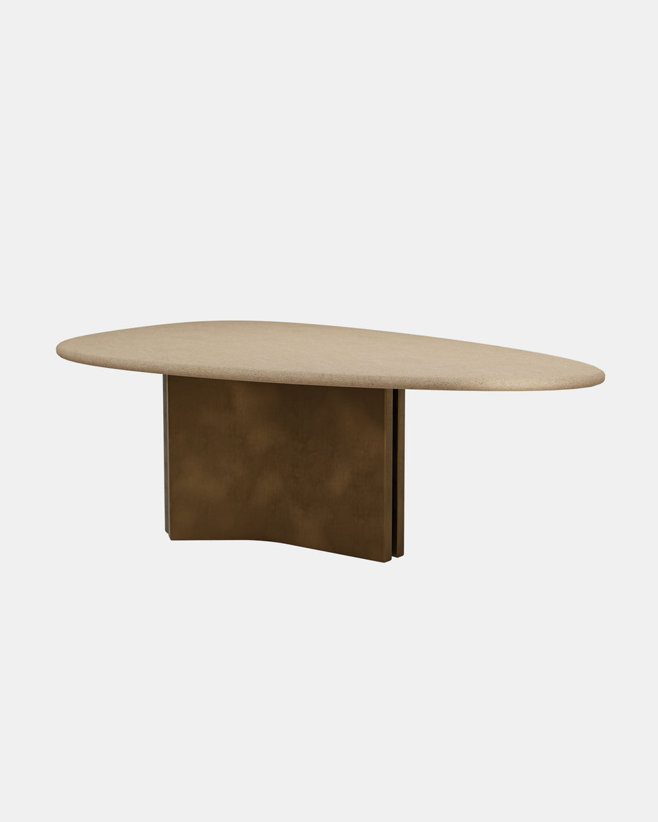 CONCEPT 1.2 DUNE AND BRASS DINING TABLE