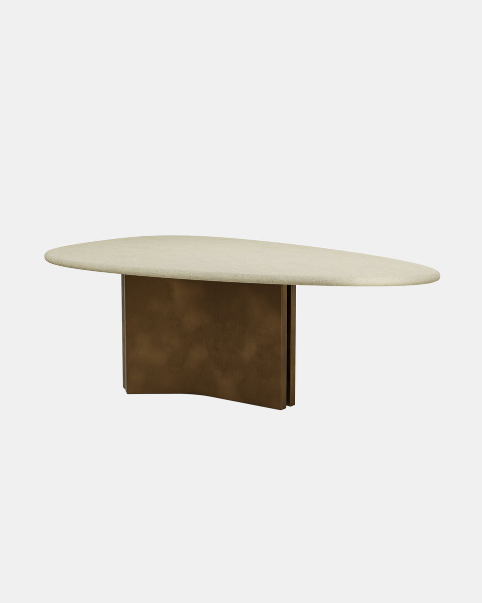 CONCEPT 1.2 COTTON AND BRASS DINING TABLE