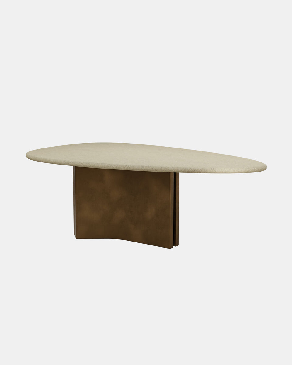 CONCEPT 1.2 CLOUD AND BRASS DINING TABLE