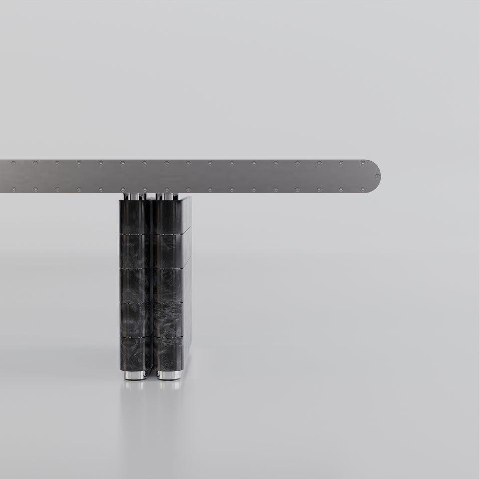 ROCHE CHROME DINING TABLE