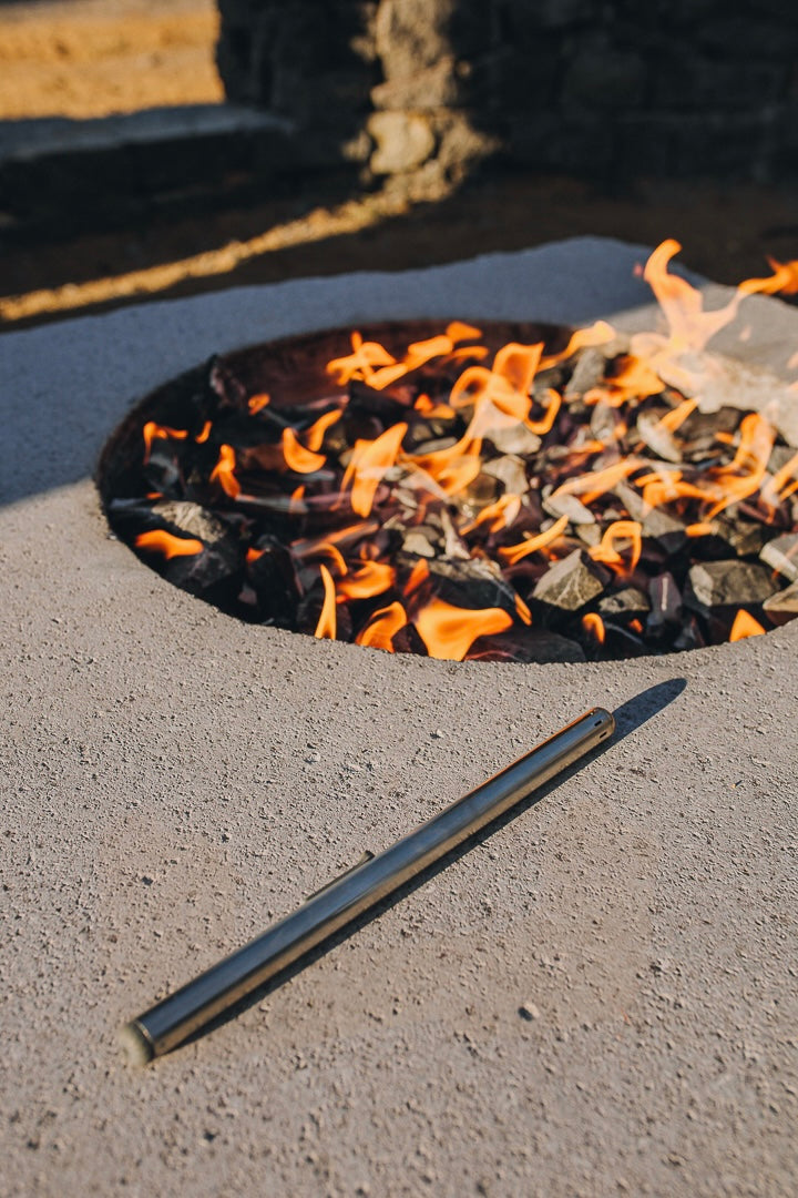 PROMETHEO UNO WHITE QUARRY FIRE TABLE