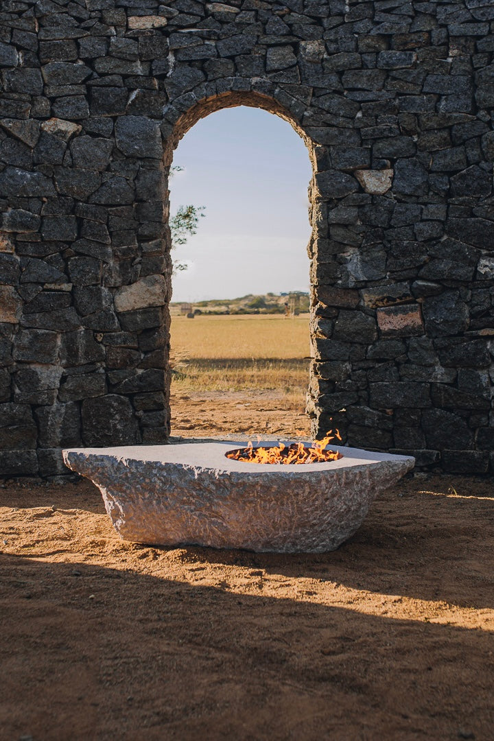 PROMETHEO UNO WHITE QUARRY FIRE TABLE