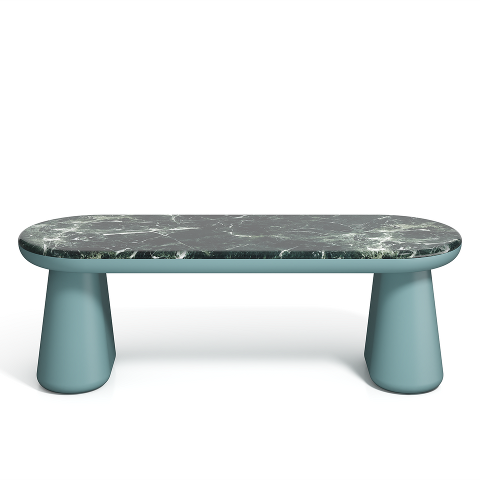 IONE VERDE ALPI MARBLE BENCH