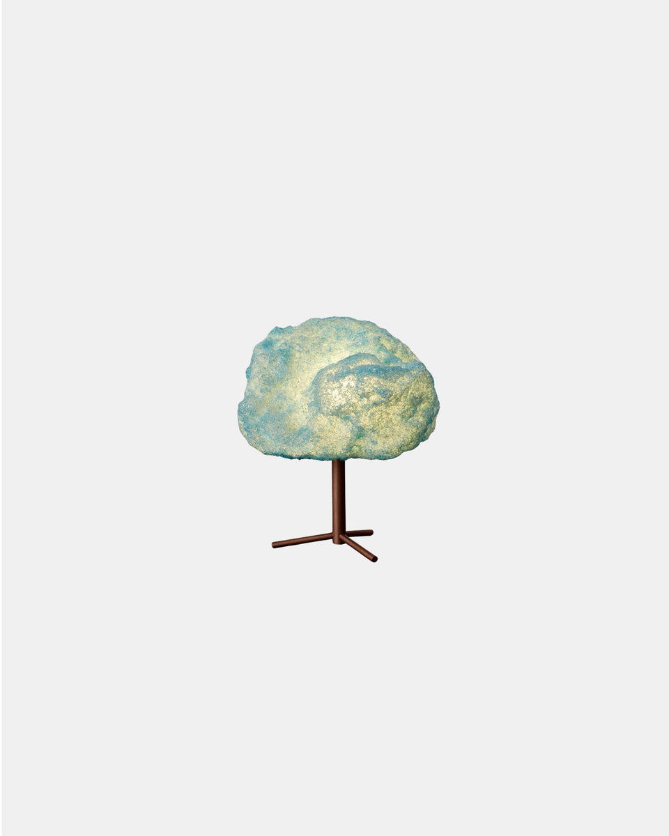 STORM BLUE LIGHT COPPER TABLE LAMP