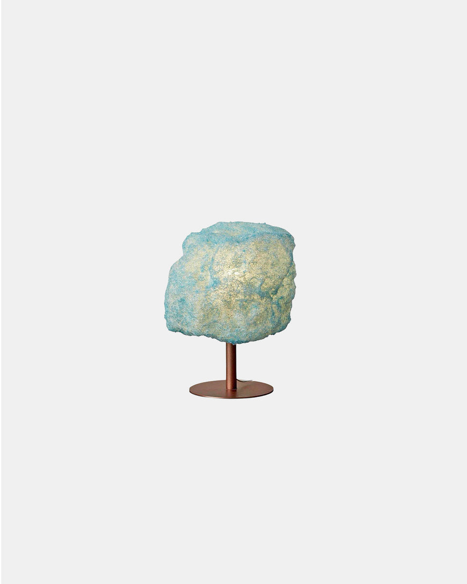 STORM BLUE LIGHT COPPER TABLE LAMP