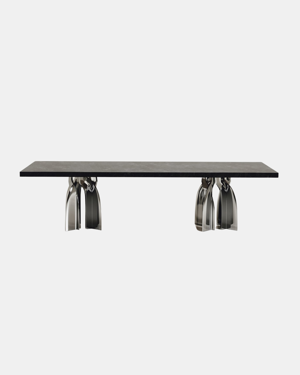 CHITAL STAINLESS STEEL DINING TABLE