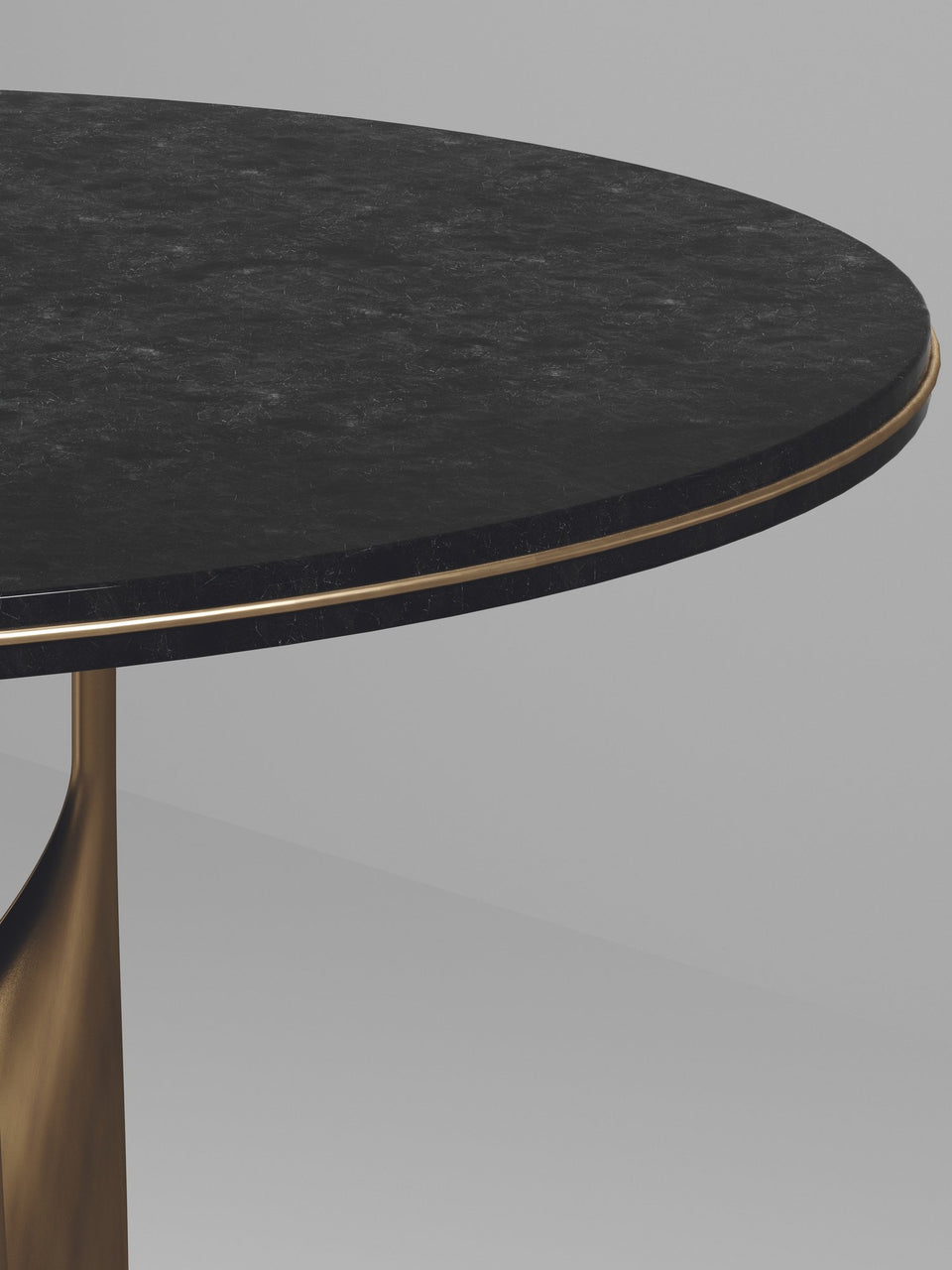 PLUMERIA BLACK PEN SHELL BREAKFAST TABLE