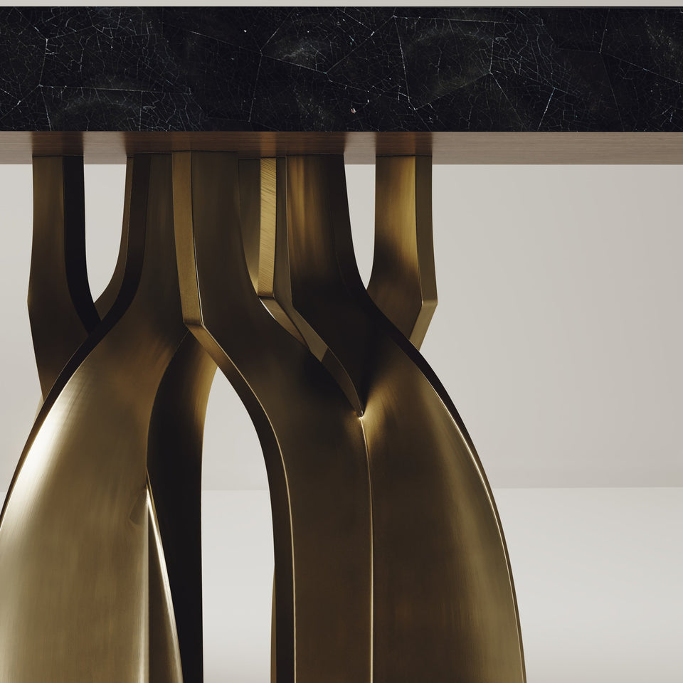 CHITAL BRASS DINING TABLE