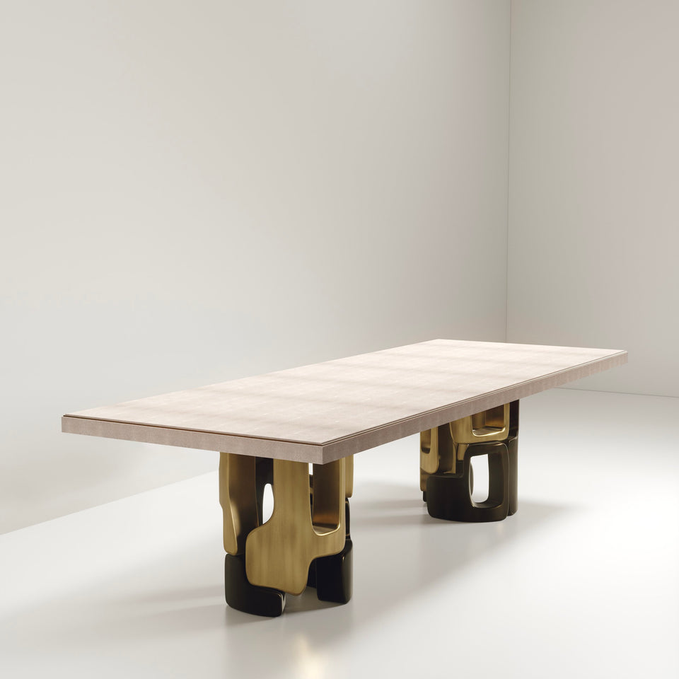 APOLI I SHAGREEN DINING TABLE