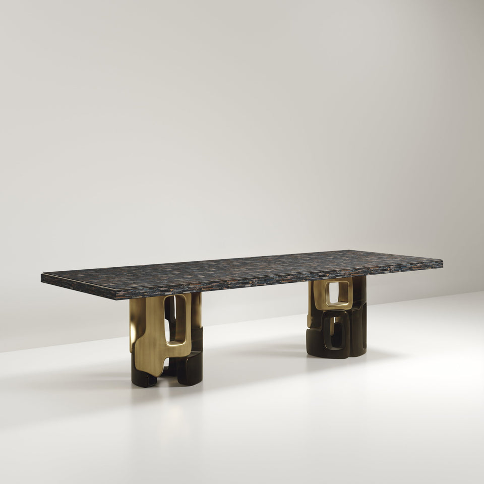 APOLI I TIGER EYE DINING TABLE