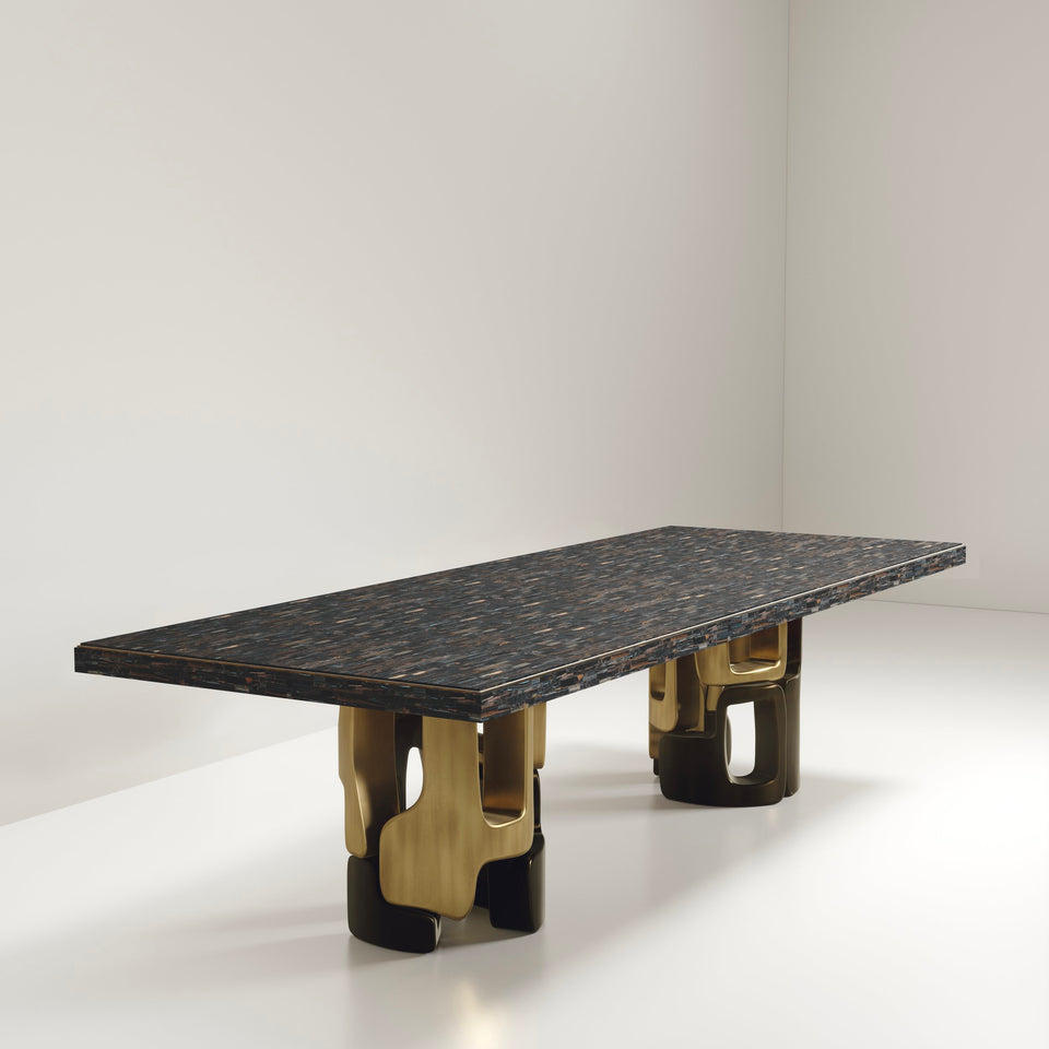 APOLI I TIGER EYE DINING TABLE