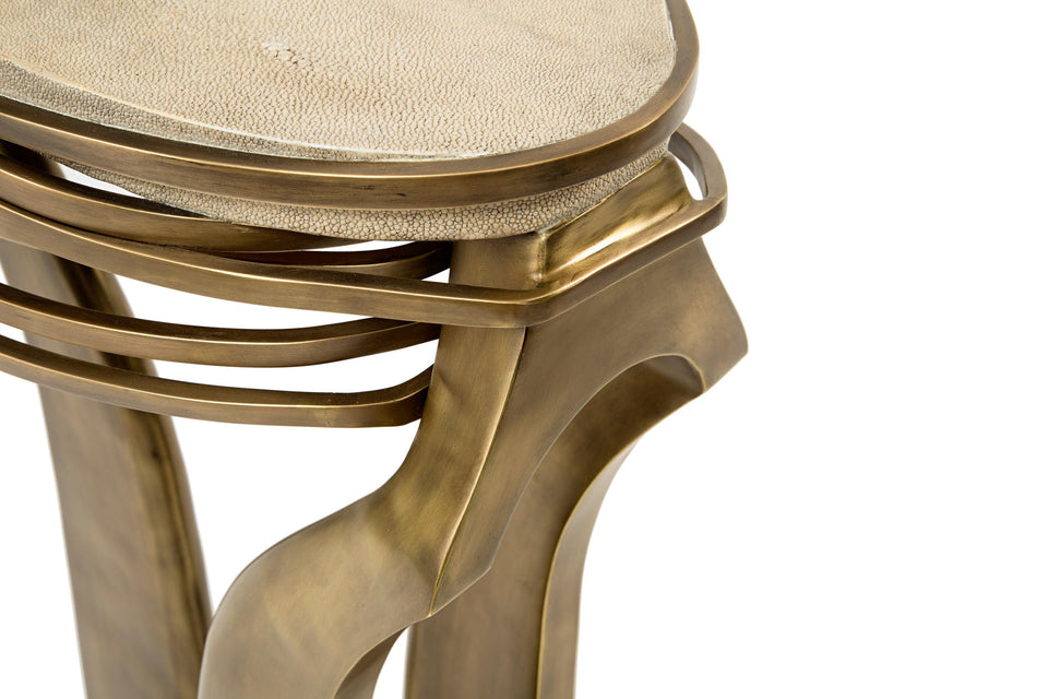 GALAXY SHAGREEN SIDE TABLE