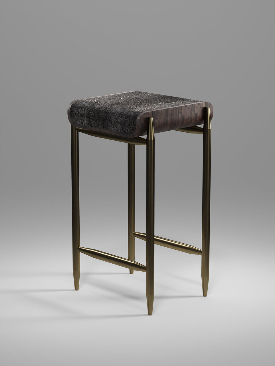 DANDY II PALM WOOD BAR STOOL