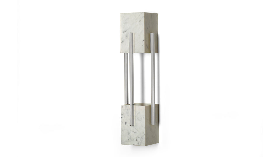 LOOSHAUS CARRARA NICKEL WALL LAMP