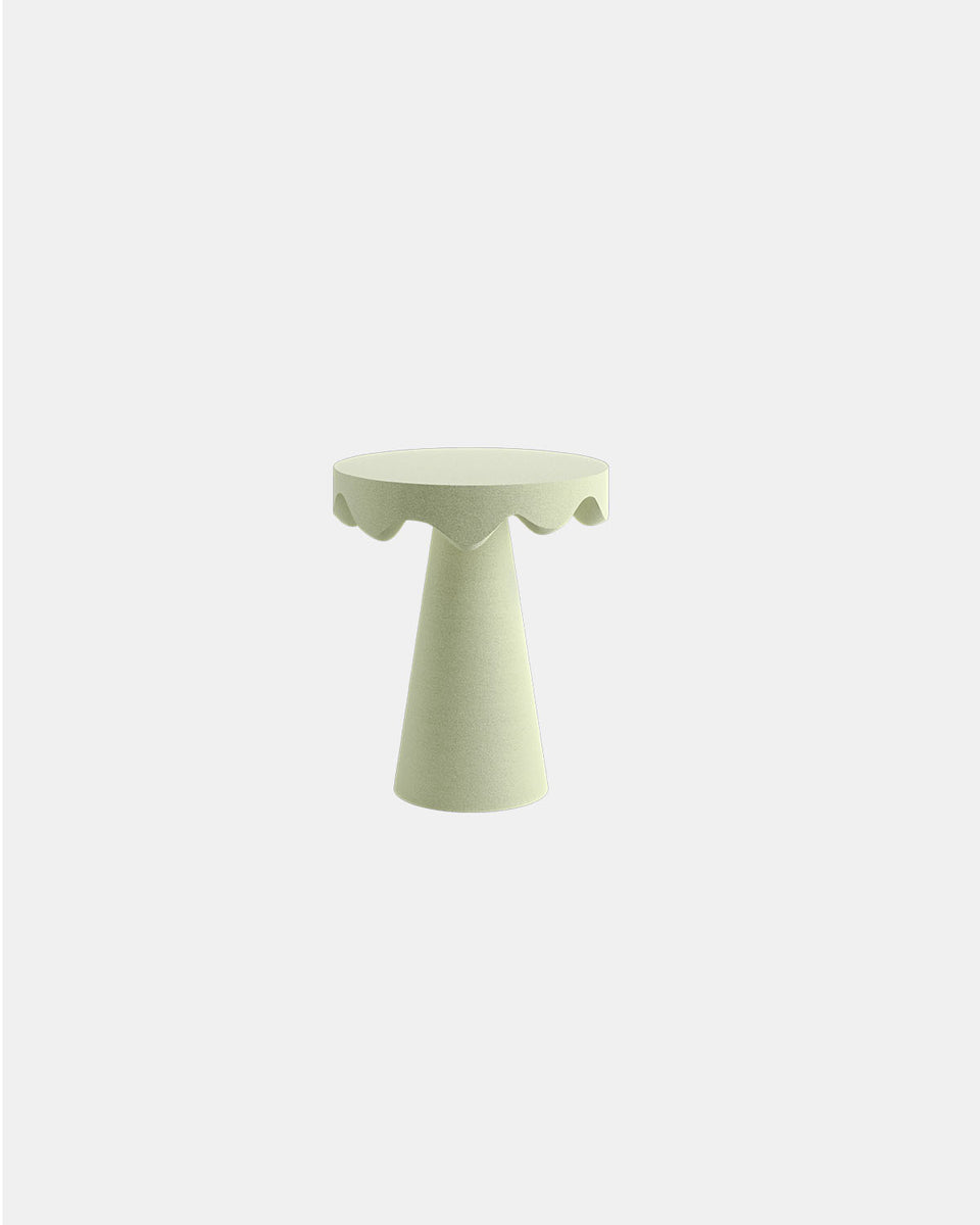 DRIPOTLÉ LIGHT YELLOW QUARTZ SAND SIDE TABLE