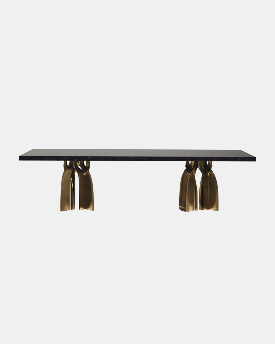 CHITAL BRASS DINING TABLE