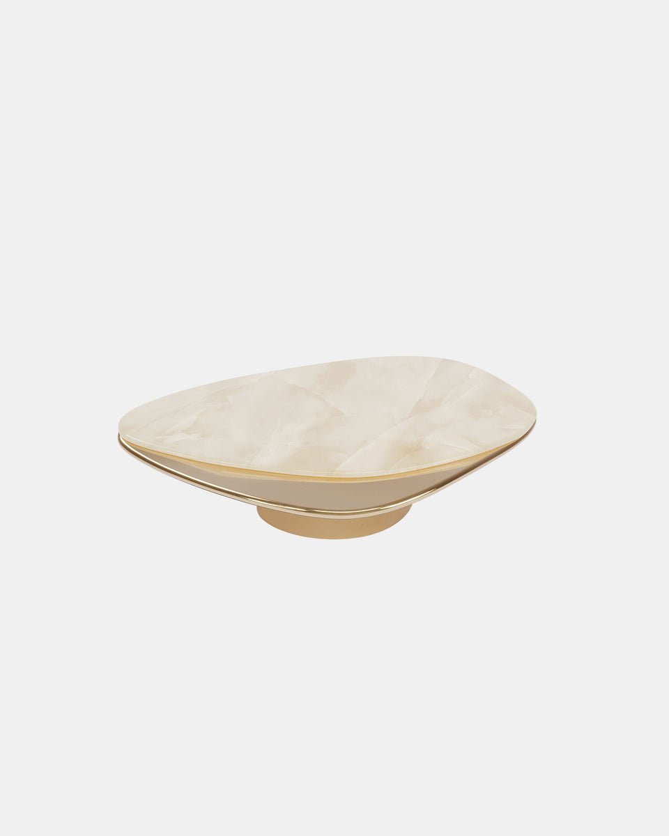 CLARITY MILKY ONYX COFFEE TABLE