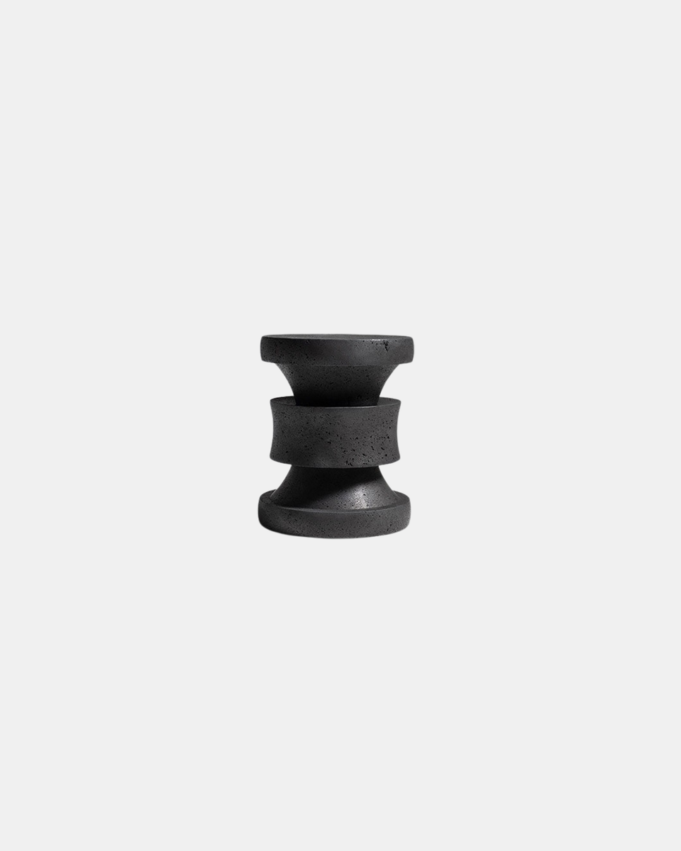 BARTH BLACK LAVA STOOL