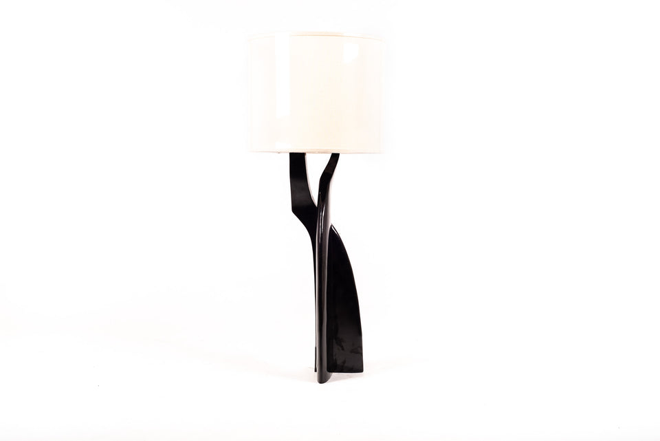 CHITAL BLACK PEN SHELL TABLE LAMP