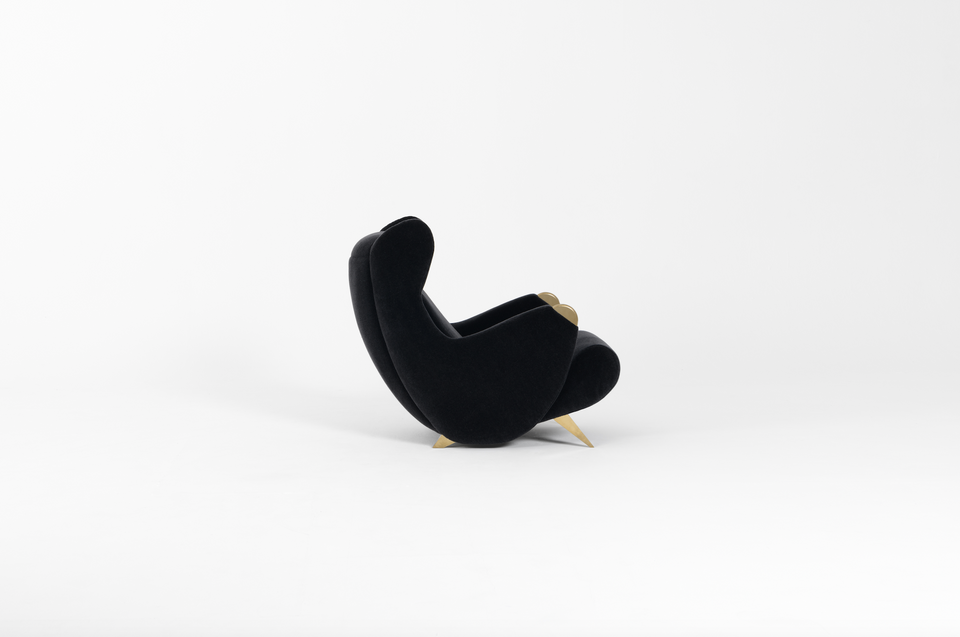 CADILLAC BRASS ARMCHAIR