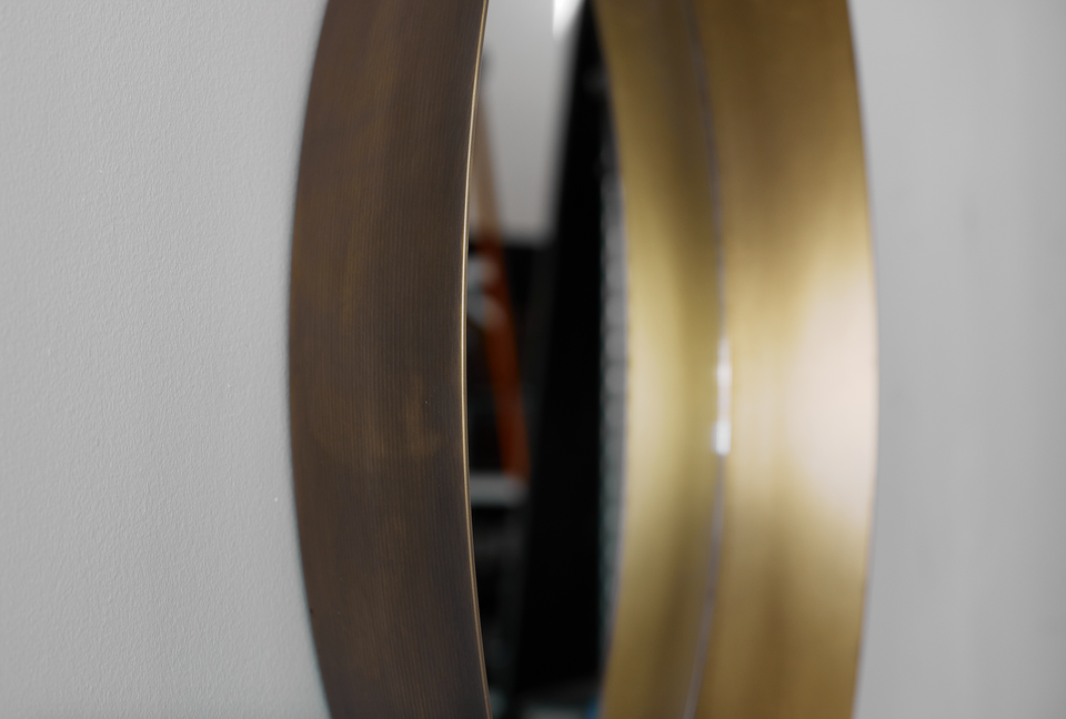 LYRA BRASS MIRROR