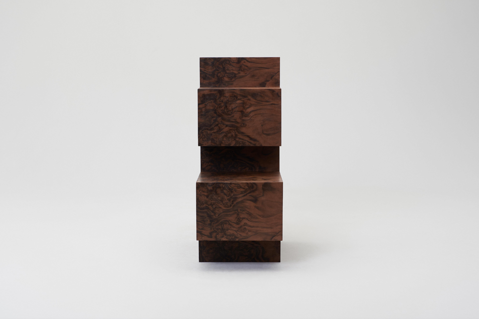 WALNUT BURL STORAGE CABINET