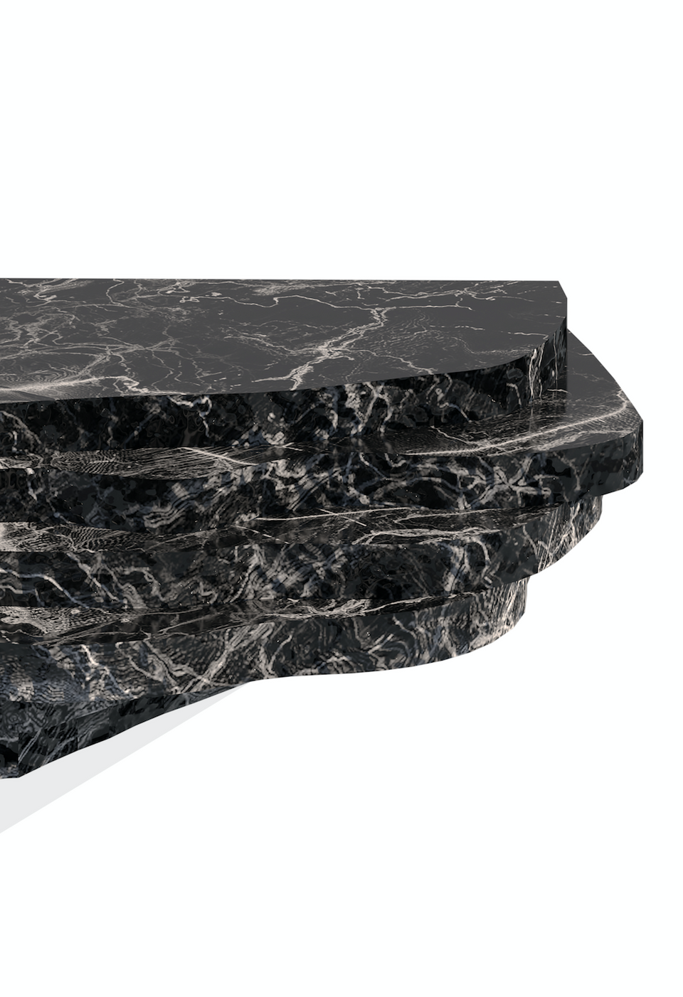 STRATA BLACK MARBLE HANGING CONSOLE