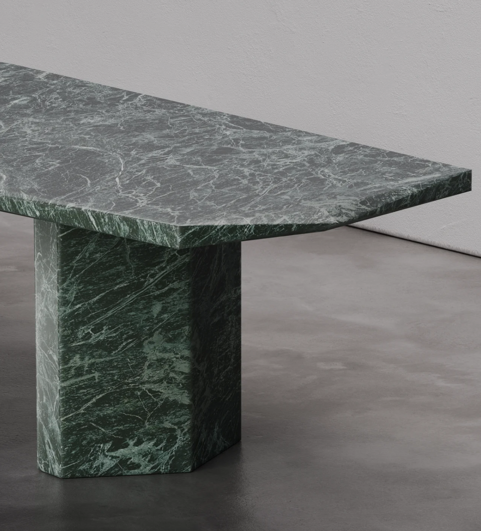 HERA VERDE PATRICIA MARBLE DINING TABLE