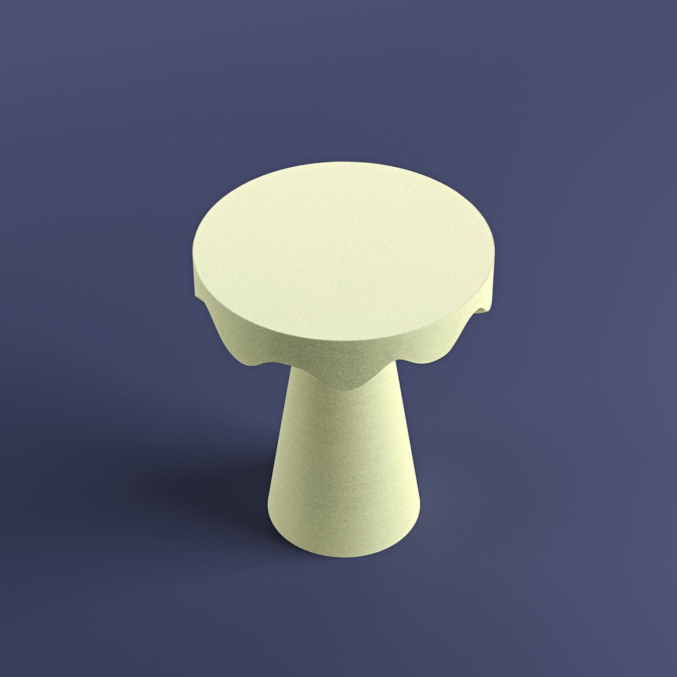 DRIPOTLÉ LIGHT YELLOW QUARTZ SAND SIDE TABLE