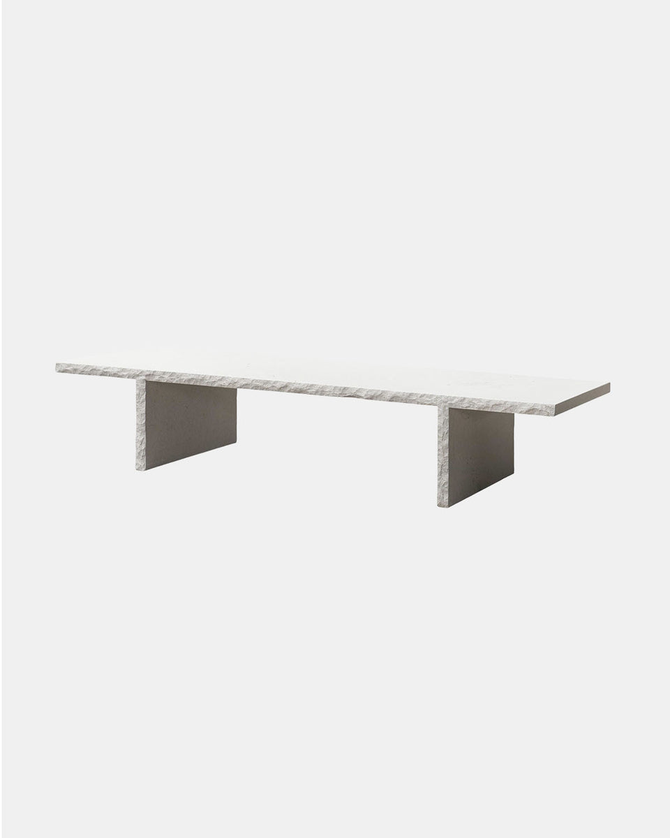FRUSTRE 02 WHITE COFFEE TABLE