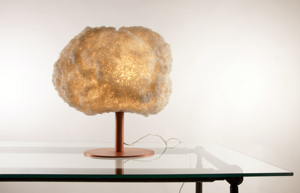 STORM GREY LIGHT COPPER TABLE LAMP